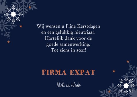Zakelijke nieuwjaarskaart typografie 2021 3