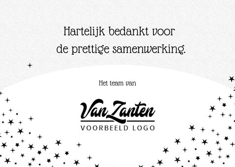 Zakelijke winterse kerstkaart uitgeknipt papier 3