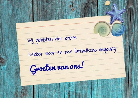 zeesterren vakantiekaart 3