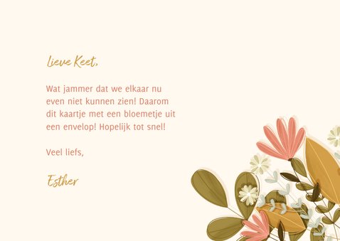 Zomaar kaart een bloemetje voor jou 3