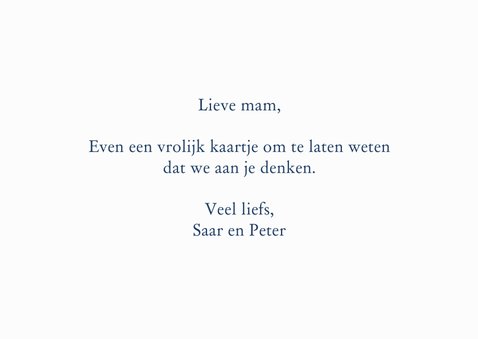 Zomaar kaarten Vrolijk bloemetje voor jou 2