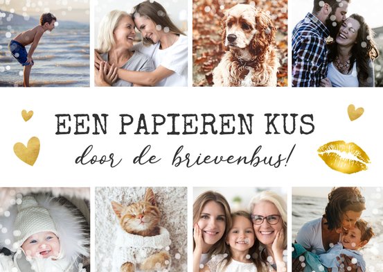Fotocollage kaart maken met je eigen foto's | Kaartje2go
