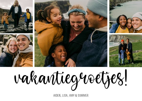 Fotocollage kaart maken met je eigen foto's | Kaartje2go