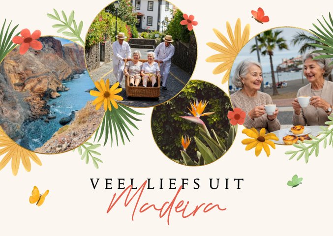 Fotocollage kaart maken met je eigen foto's | Kaartje2go