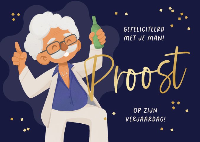 Verjaardagskaart man humor | Kaartje2go