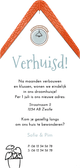 Verhuiskaart jaren 30 woning huisvorm  Achterkant