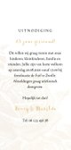 Jubileumkaart gouden rozen met  jaartal Achterkant