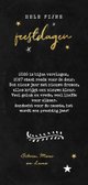 Kerstkaart krijtbord goud typografie winter sterren goud Achterkant