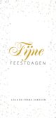 Kerstkaart met een liefdevolle foto  Achterkant