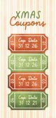 Kerstkaart uitknipbare XMAS coupons 2