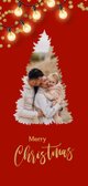 Menukaart kerstdiner rood confetti lampjes goud 2