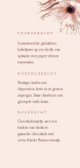 Menukaart stijlvol typografisch botanisch met wikkel effect 3
