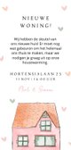 Nieuwe woning, verhuisbericht Achterkant