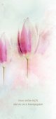 Rouw bedankkaart tulpen zacht pastel 2