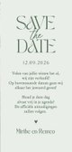 Save the date trouwkaart minimalistisch hartje stijlvol 3