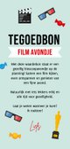 Tegoedbon film avondje bioscoop uitnodiging ticket Achterkant