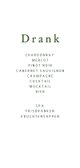 Trouwkaart menu Toscane landschap 2