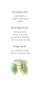 Trouwkaart menu Toscane landschap 3