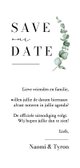 Trouwkaart save the date klassiek stijlvol eucalyptus 3