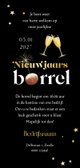 Uitnodiging nieuwjaarsborrel save the date Achterkant