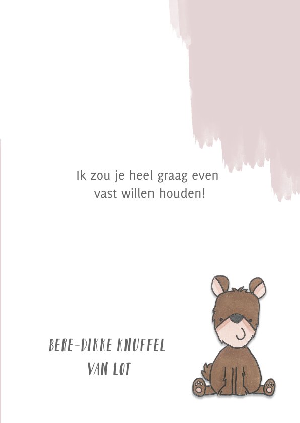 Beredikke knuffel Sterkte kaarten Kaartje2go