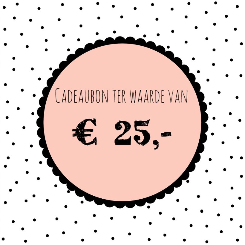 Cadeaubon Roze Tegoedbon Maken Kaartje2go