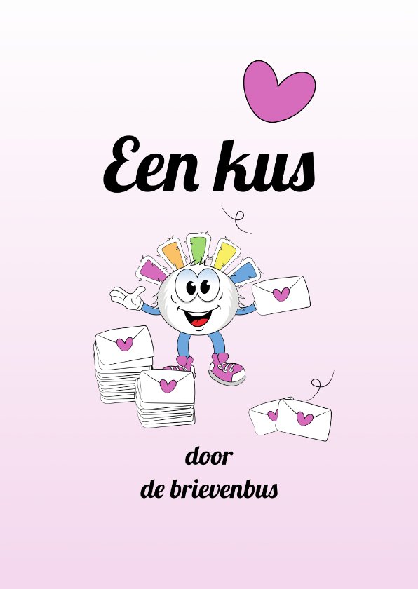 Een Kus Door De Brievenbus Liefde Kaarten Kaartje Go