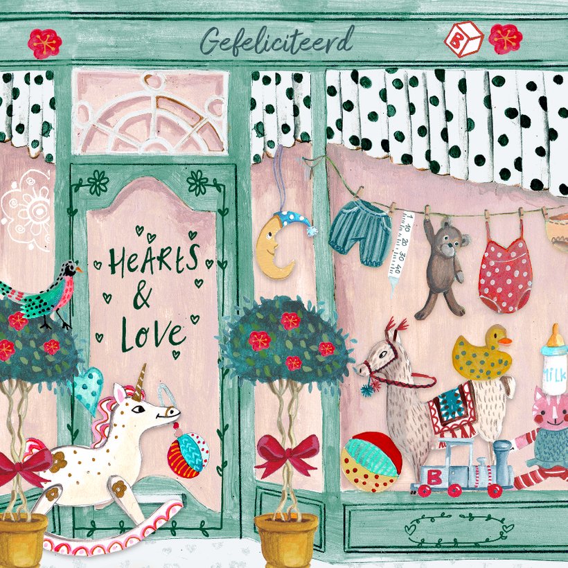 Felicitatie Geboorte Baby winkel Kaartje2go