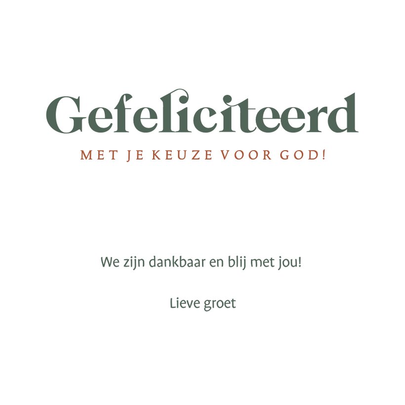 Felicitatie Voor Volwassen Doop Met Landschap Kaartje2go