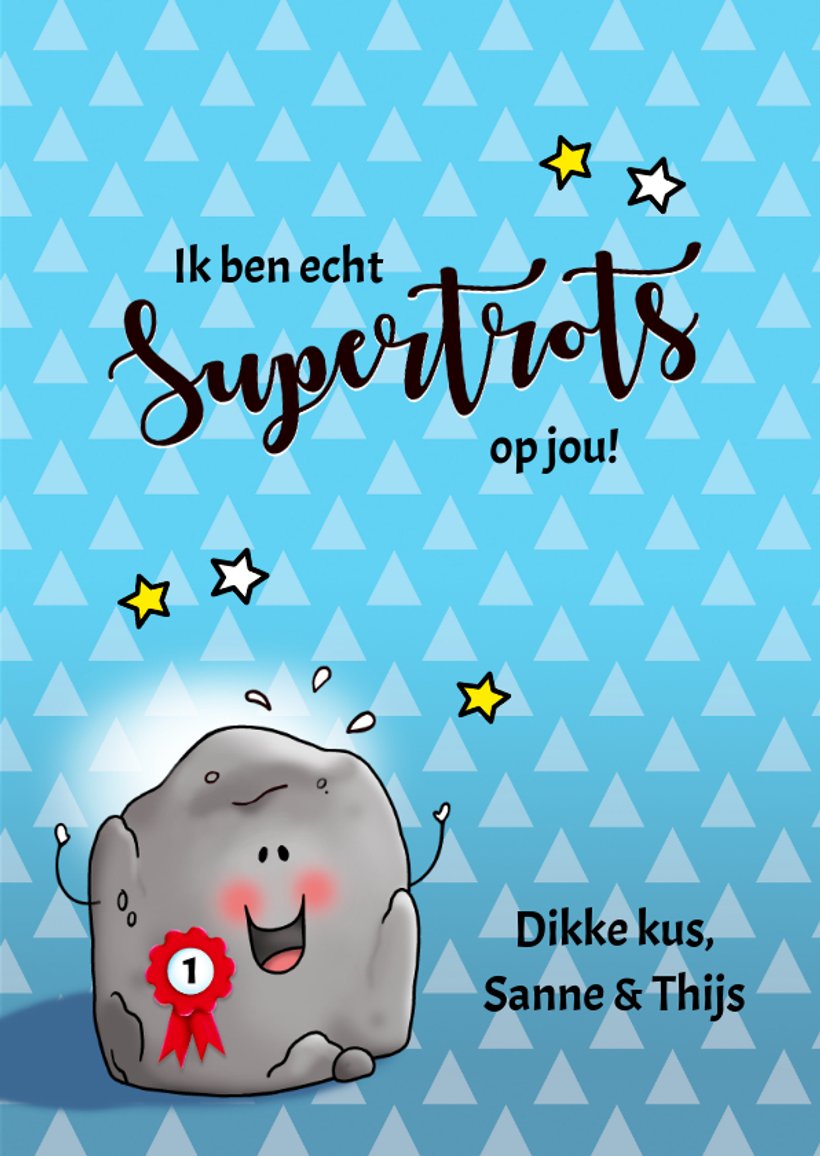 Felicitatie wat een kei ben jij Kaartje2go