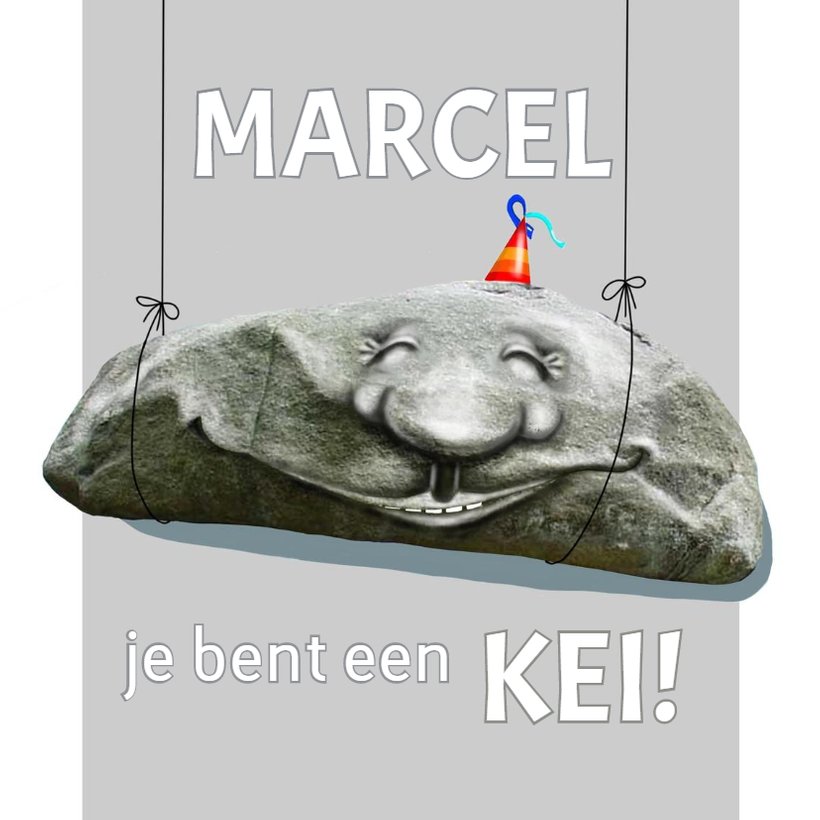 Felicitatiekaart je bent een kei Kaartje2go