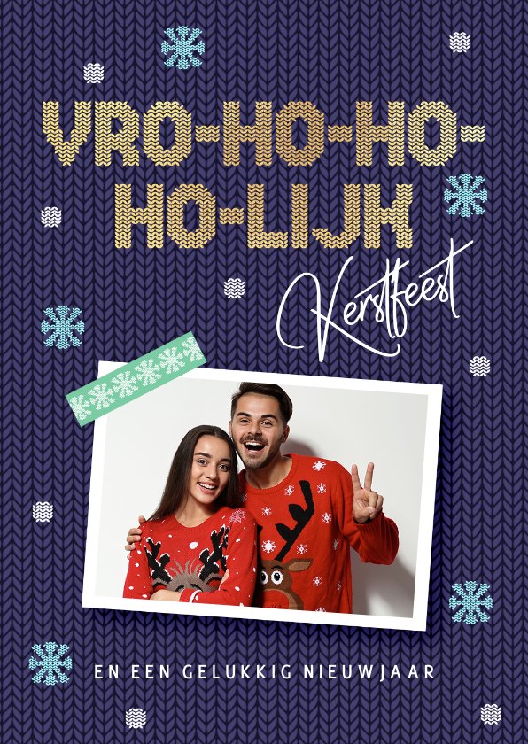 Zwarte kersttrui Vrolijk kerstfeest Familie rendierhoorns - Kersttrui World