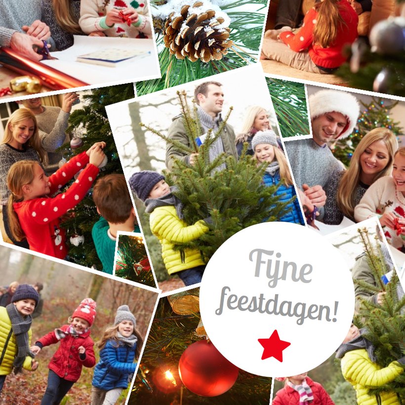 Fotocollage Kerst Kerstkaart - Kerstkaarten | Kaartje2go