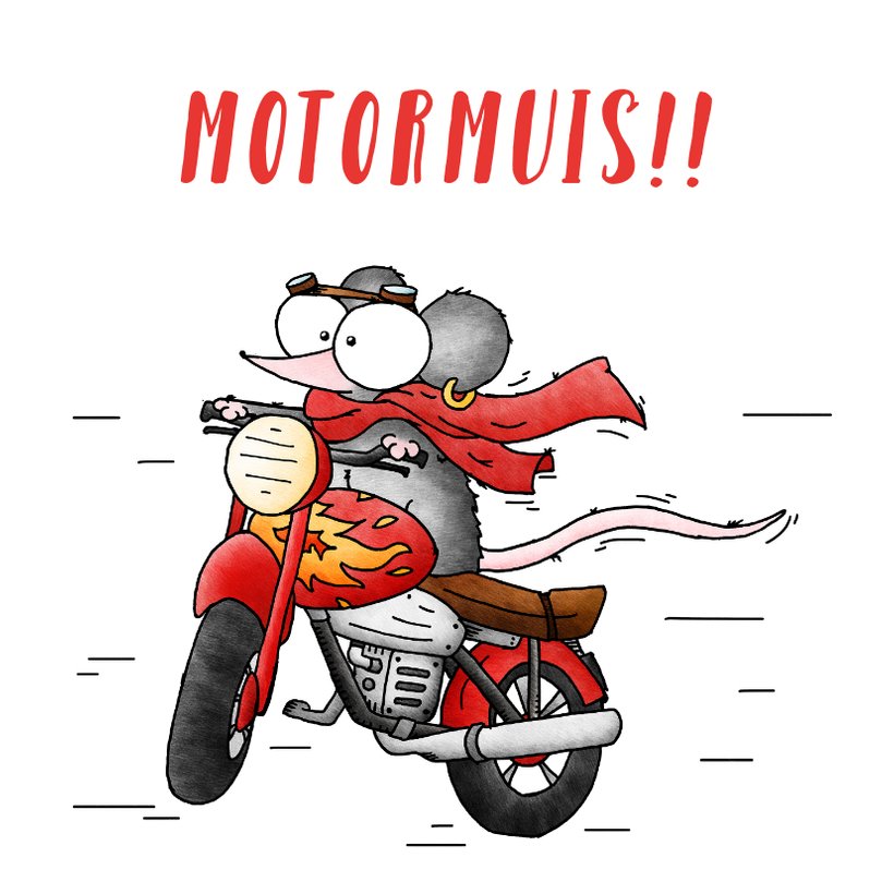 Geslaagd kaart motorrijbewijs- Motormuis | Kaartje2go