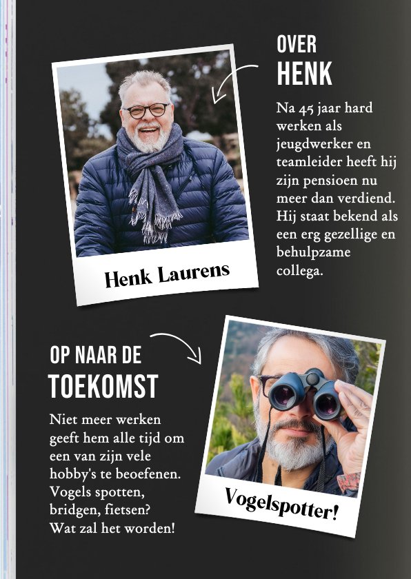 Grappige en originele pensioen tijdschrift Kaartje2go