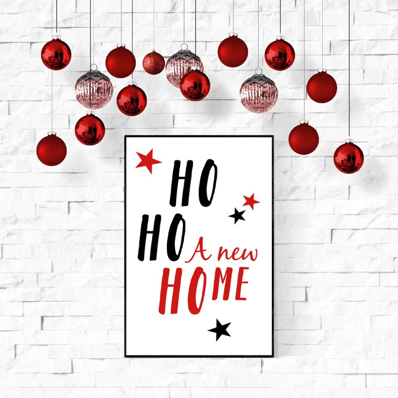 Kerst verhuizing Ho Ho Ho A new home | Kaartje2go