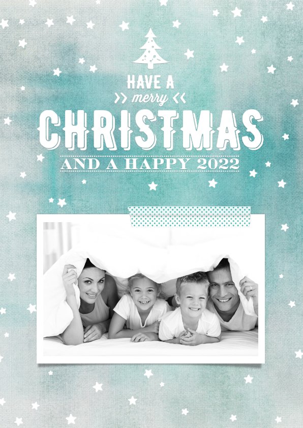 Kerstkaart aquarel 2022 - Kerstkaarten | Kaartje2go