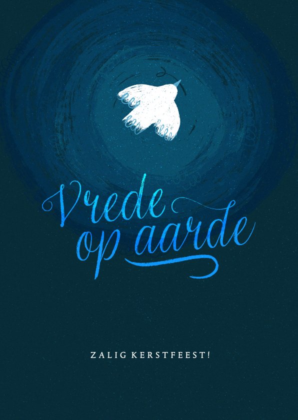 Lied Vrede Op Aarde Kerstkaart christelijk'vrede op aarde | Kaartje2go