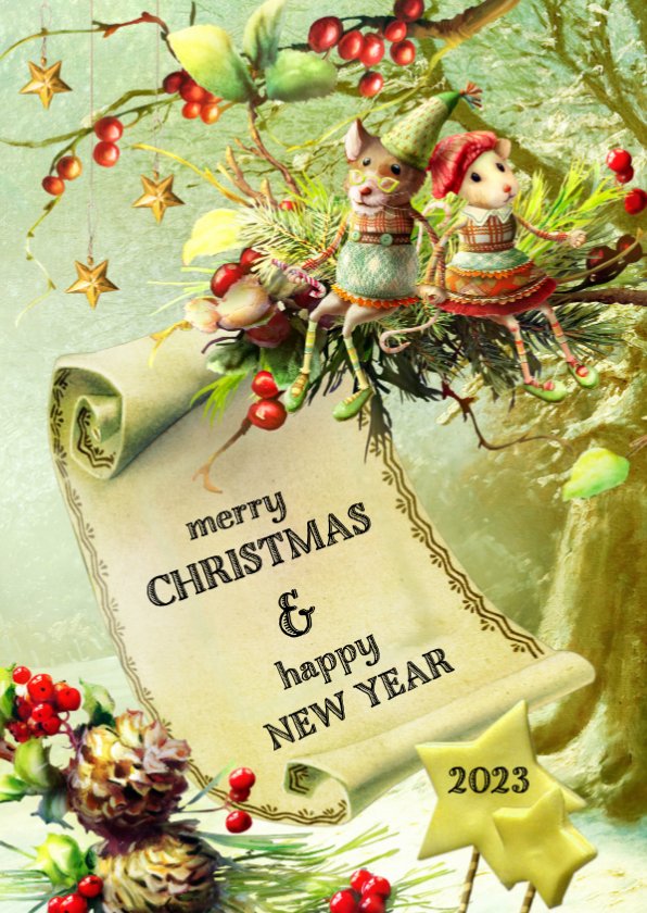 Kerstkaart Lovely Christmas Card 2023 