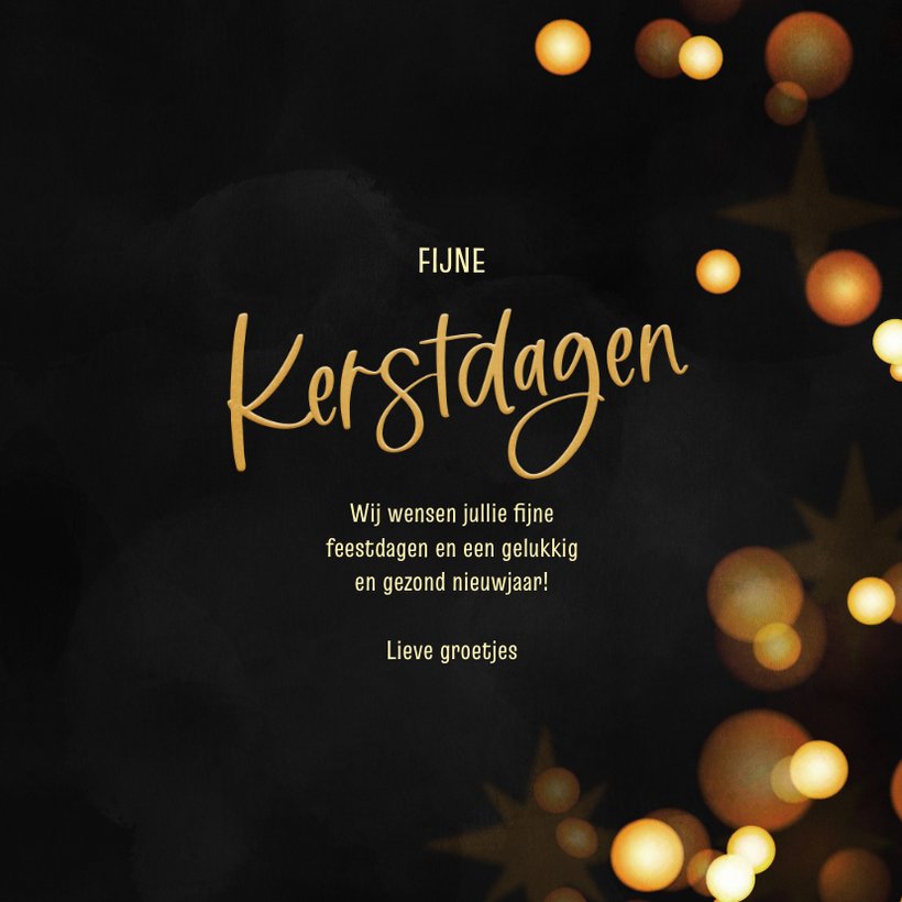 Moderne kerstkaart foto kerstballen Kaartje2go