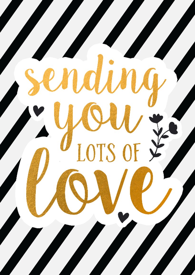 Sending you lots of love Liefde kaarten Kaartje2go