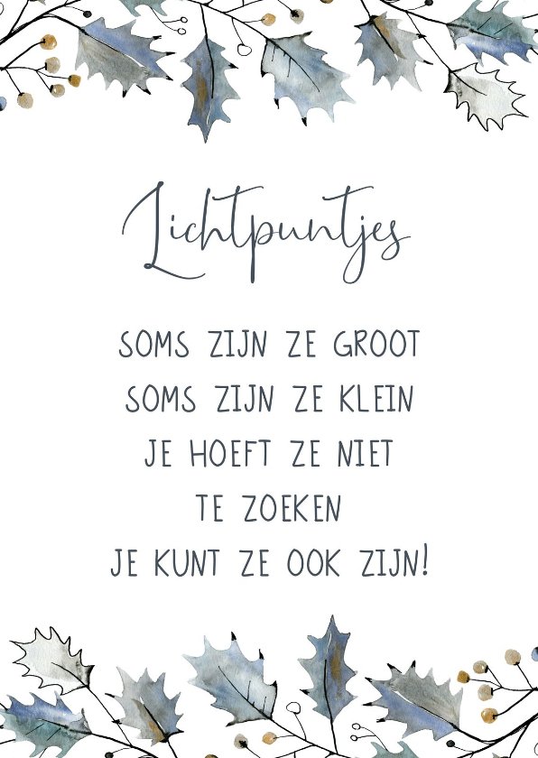 Sterkte-kerstkaart Lichtpuntjes - Kerstkaarten | Kaartje2go