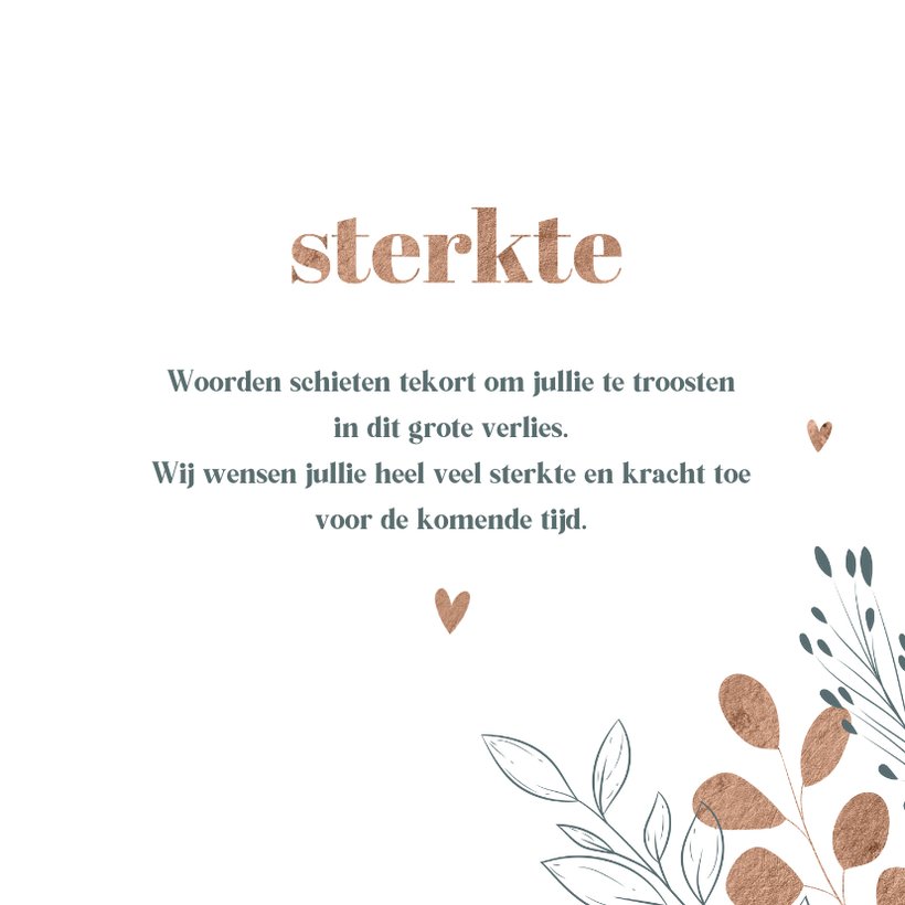 Sterktekaart Met Botanische Lijntekeningen Kaartje Go