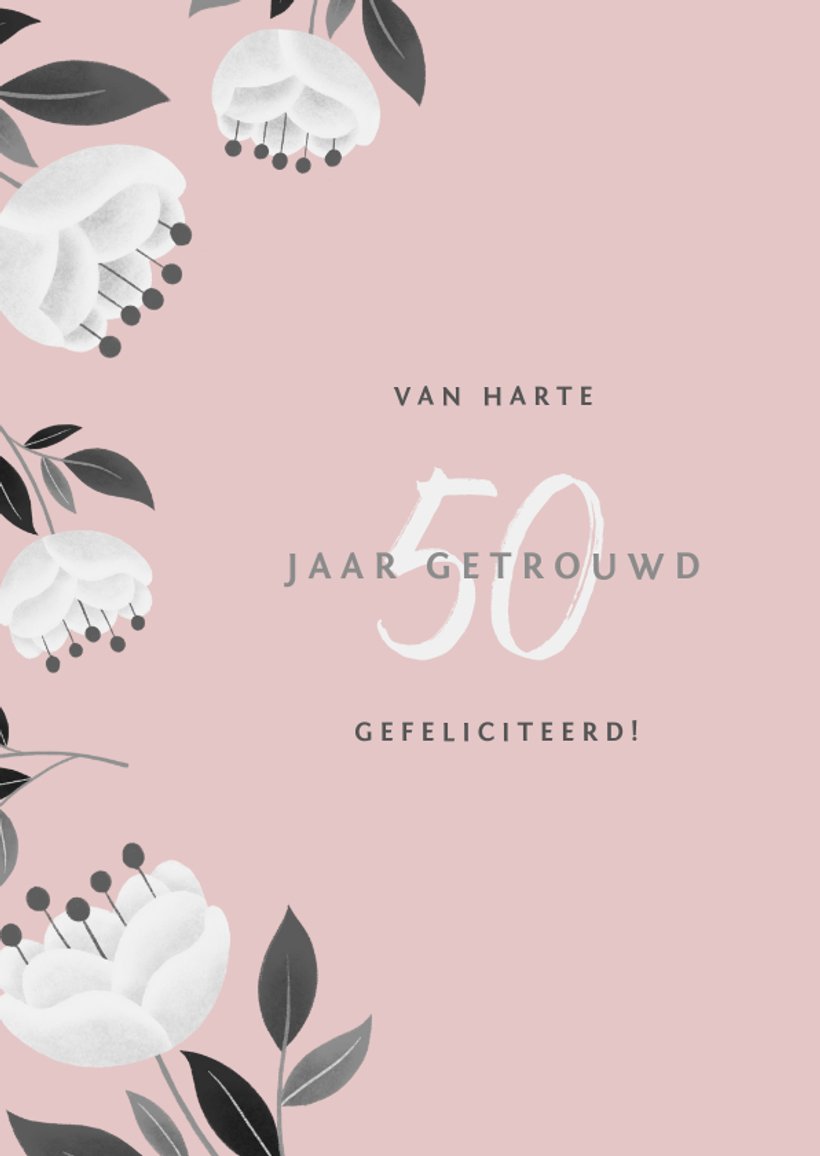 Stijlvolle Felicitatiekaart Jubileum Met | Kaartje2go