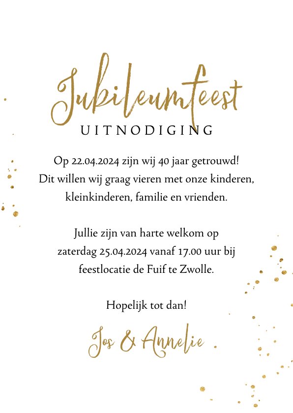 Stijlvolle Jubileumkaart 40 Jaar Getrouwd Hout | Kaartje2go