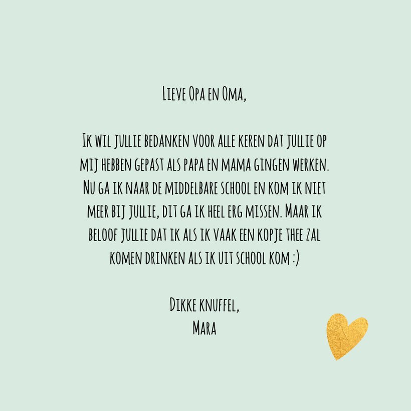 Bedankkaart collega thank you afscheid | Kaartje2go