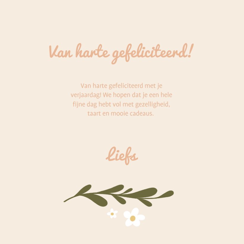 Verjaardagskaart met tekst lang leve lieve jij | Kaartje2go