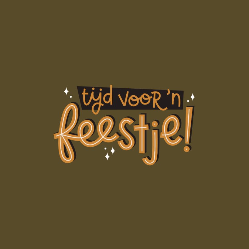 Verjaardagskaart tijd voor