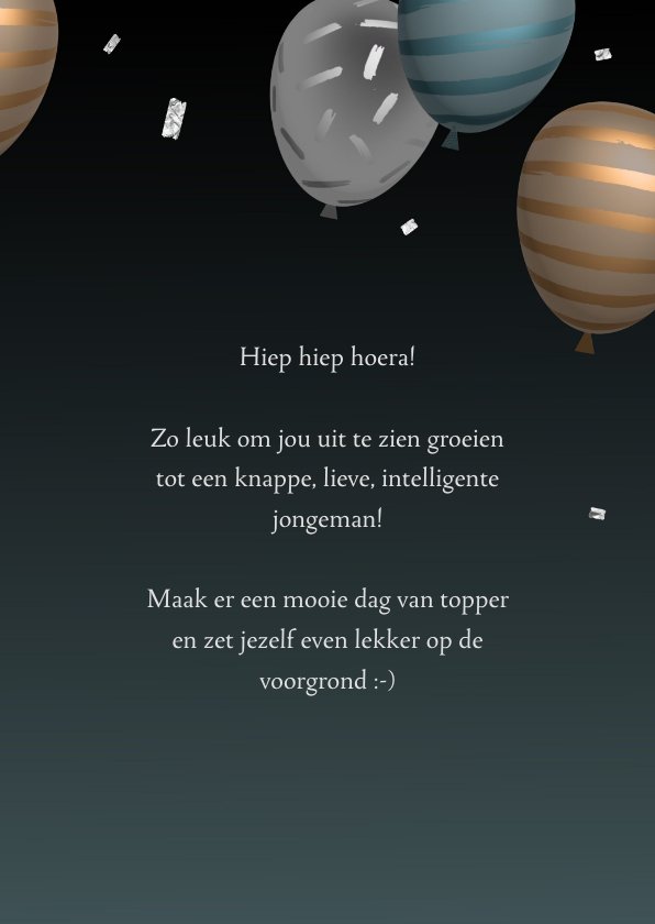 Verjaardagskaart | Zoon gefeliciteerd