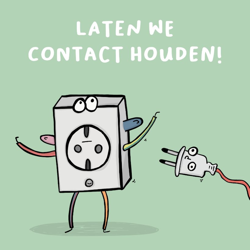 Zomaar laten we contact houden Wenskaarten Kaartje2go